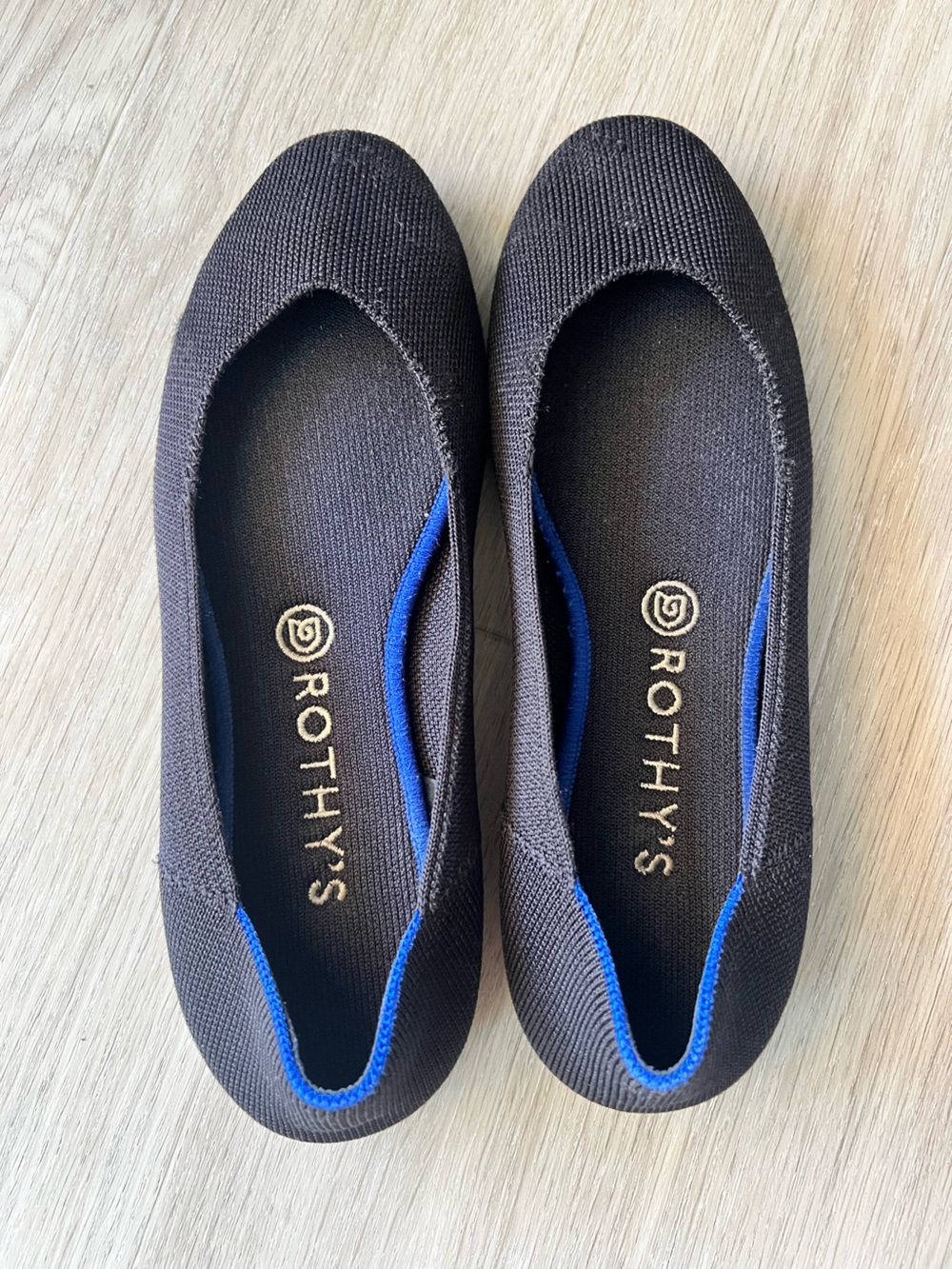 Rothy's Black Knit Ballet Flats